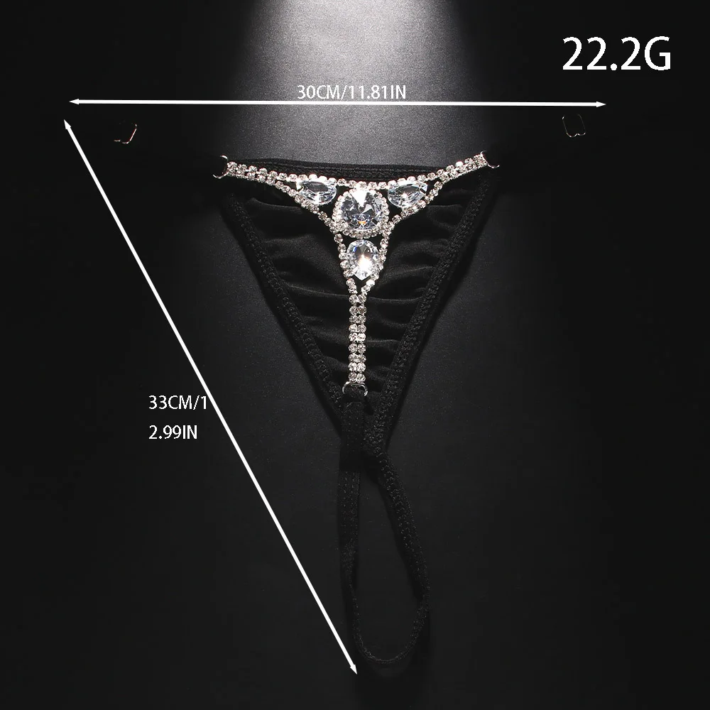 Sexy Round Rhinestone Thong Ad - Body Jewelry Rhinestone recension och pris