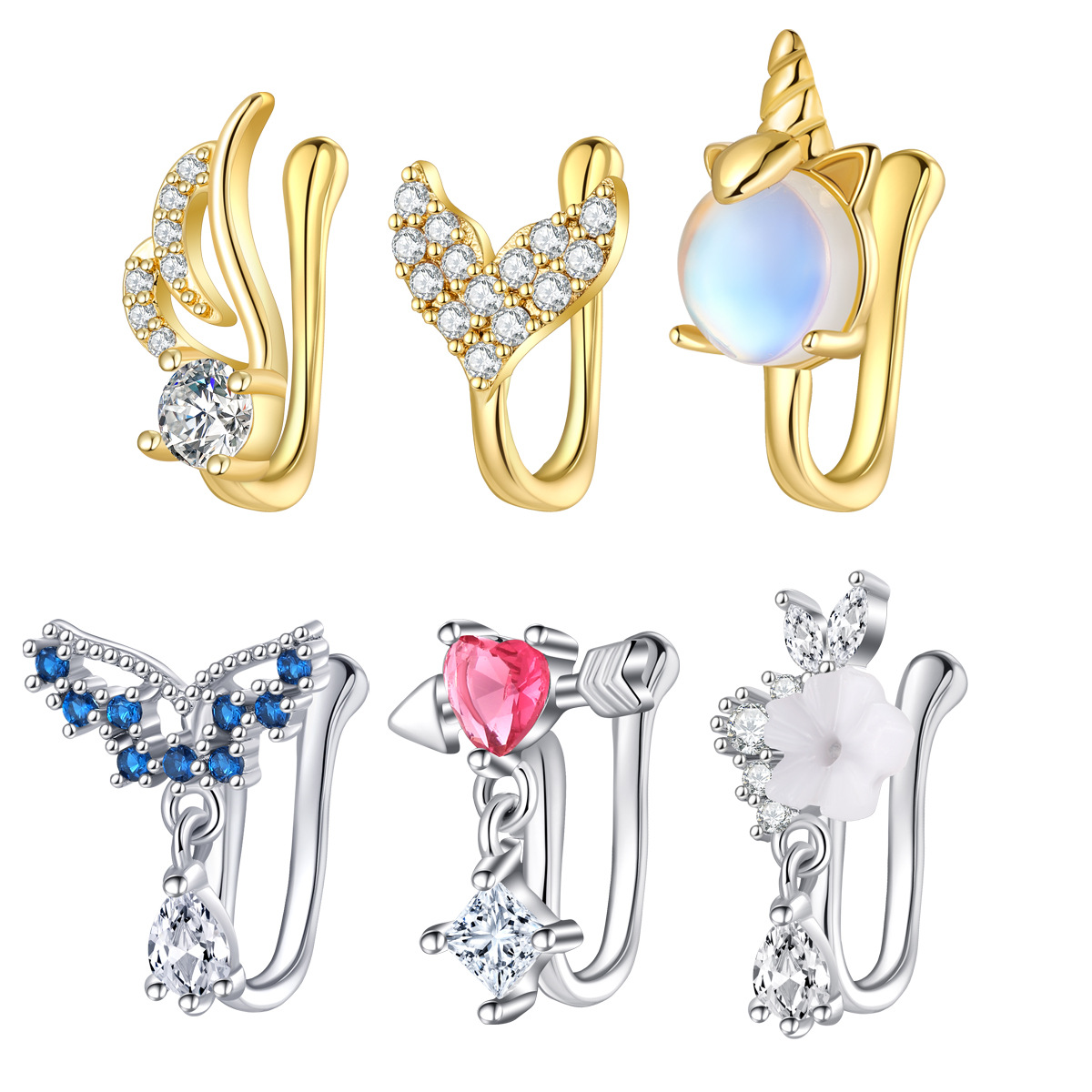 Fake Nose Piercing Jewelry Hig - Body Jewelry Nose Ring recension och pris