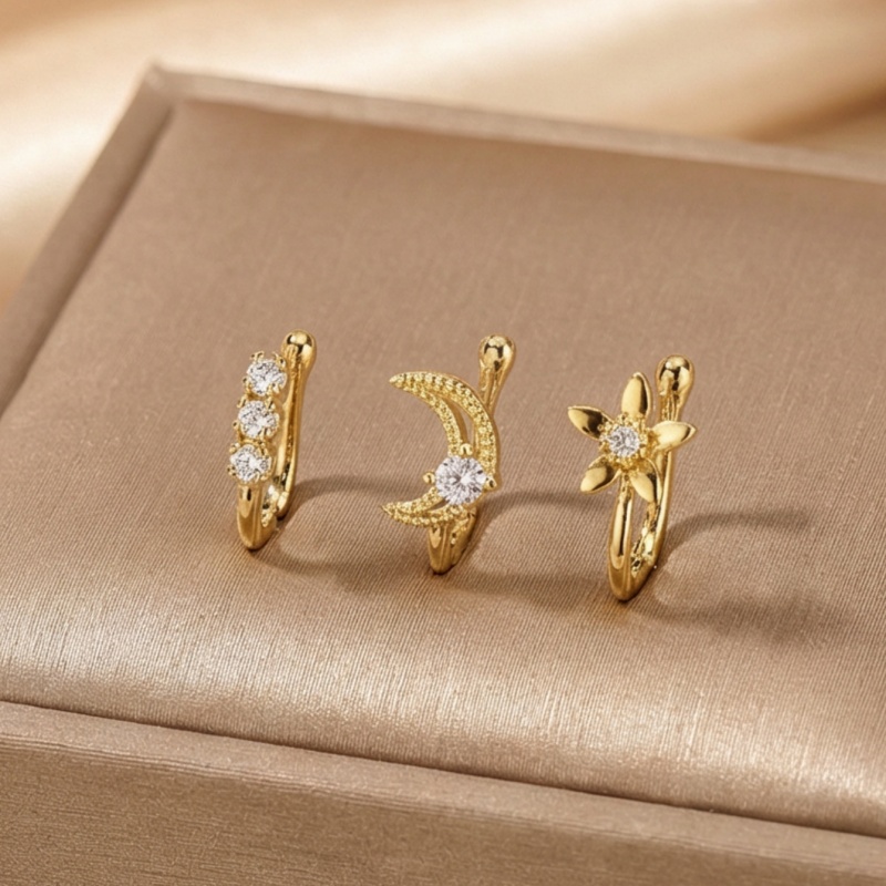 3-piece retro light luxury nos - Body Jewelry Nose Ring recension och pris