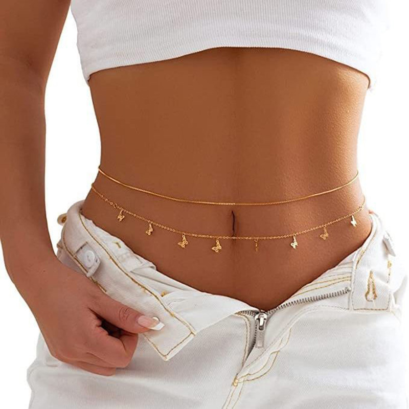 Fashion Simple Double Layer Be - Body Jewelry Bulk recension och pris
