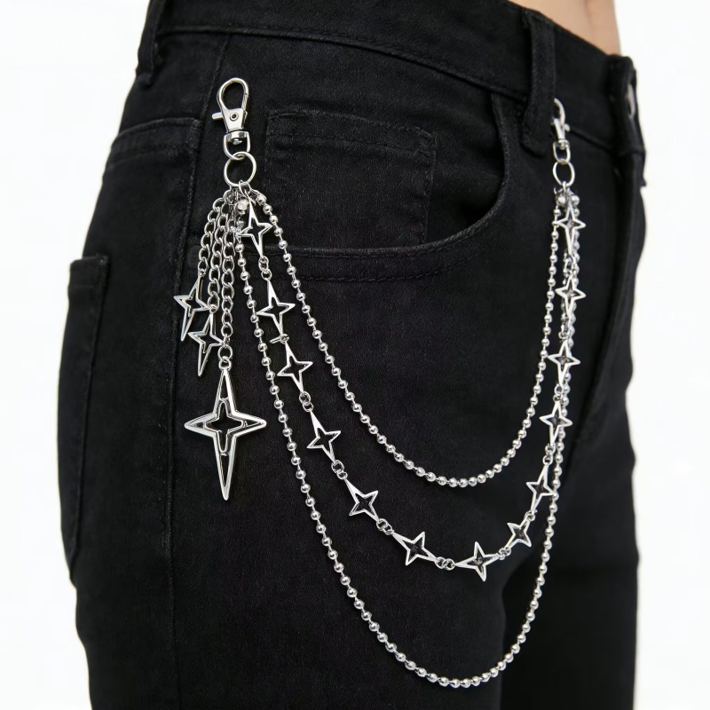Women Punk Hip Hop Multilayer  - Body Jewelry Waist recension och pris