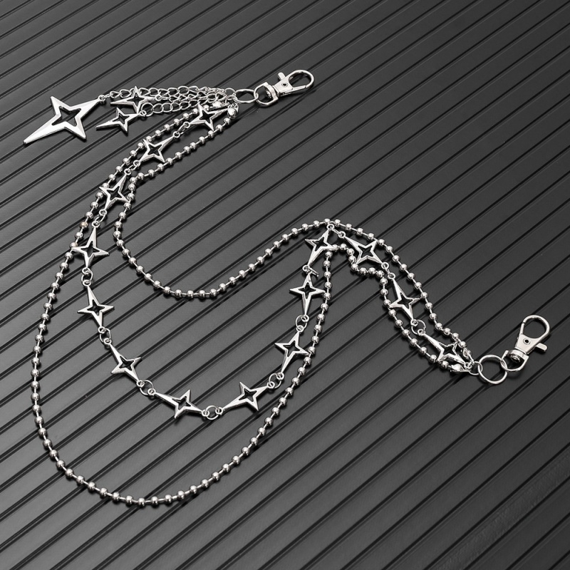 Women Punk Hip Hop Multilayer  - Body Jewelry Waist recension och pris