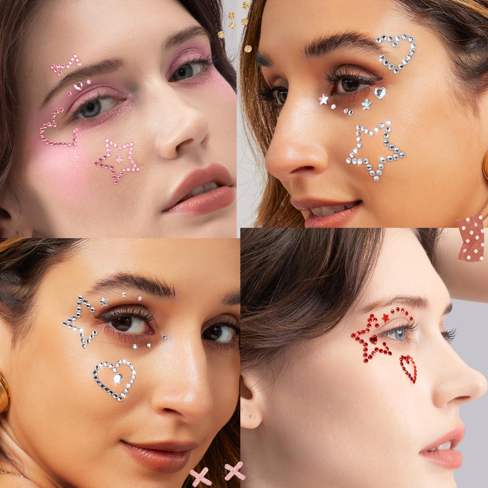 Face Gems Face Rhinestones Sta - Body Jewelry Stickers recension och pris