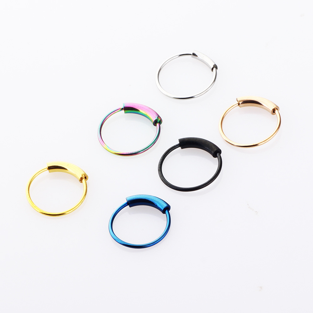 3pcs/lot 316L Surgical Steel S - Body Jewelry Nose Ring recension och pris