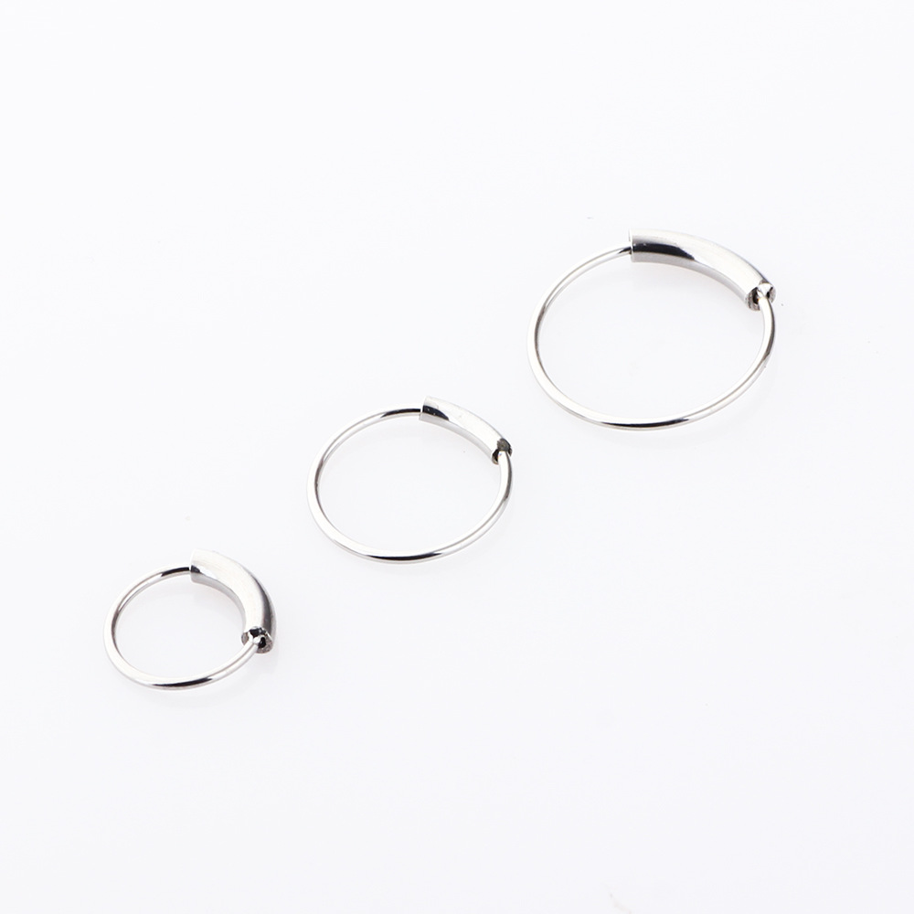 3pcs/lot 316L Surgical Steel S - Body Jewelry Nose Ring recension och pris
