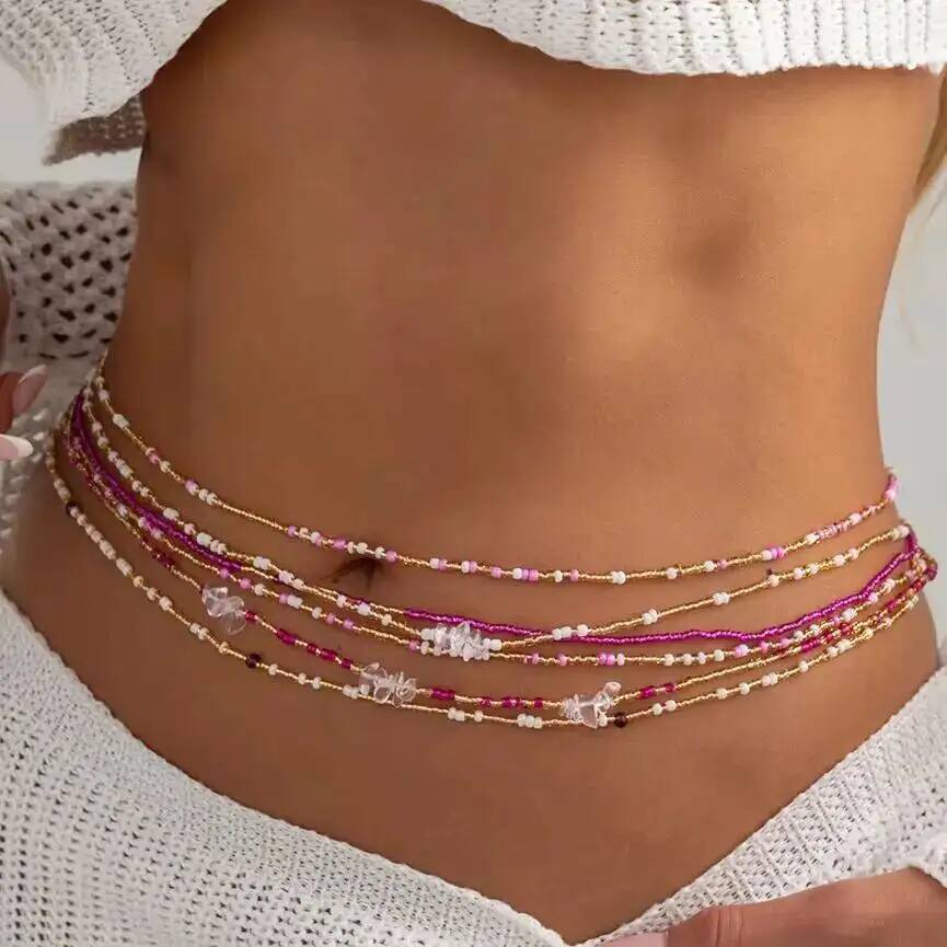 SHIXIN 6Pcs/Set Boho Colorful  - Body Jewelry Waist recension och pris