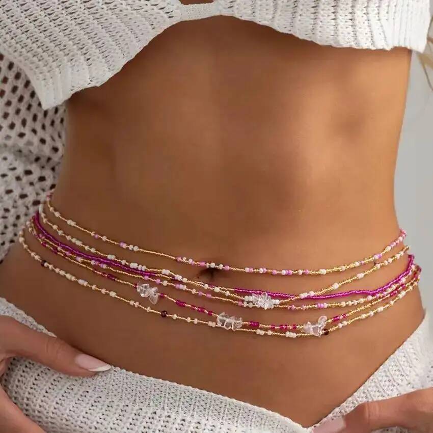 SHIXIN 6Pcs/Set Boho Colorful  - Body Jewelry Waist recension och pris